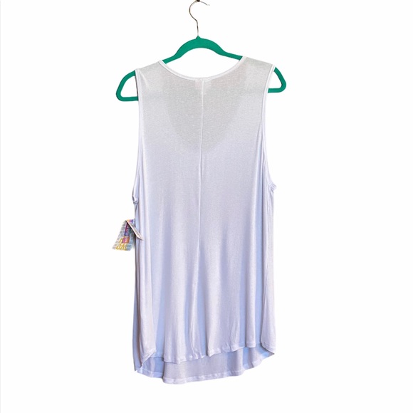 LuLaRoe TANK TOP Ribbed White NWT - Picture 3 of 16